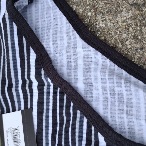 New Striped Ribbed Lightweight Cotton Cheeky Cheekini Stretchy Undies Panties - Picture 5 of 6